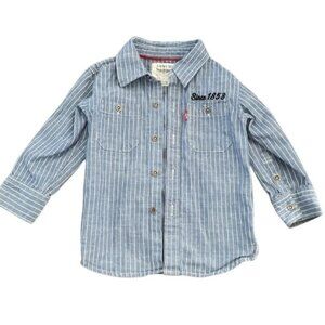 Levi’s Button Up Long Sleeve Boys Shirt Collared Size 2 China